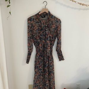 Nasty Gal Sheer floral maxi dress